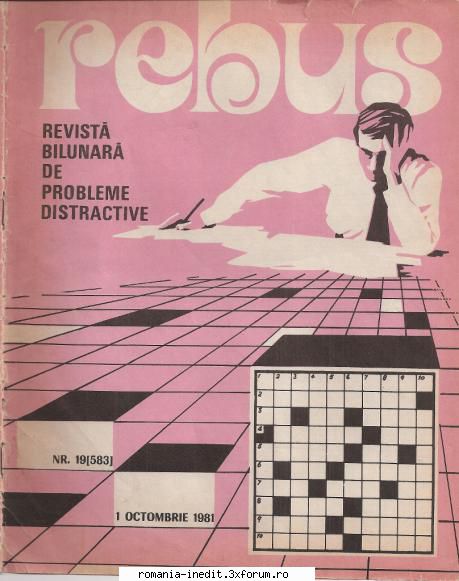 [b] revista rebus rebus 583-1981 (jpg, zip), 300 dpi arhiva include jpg pentru pagina dubla din