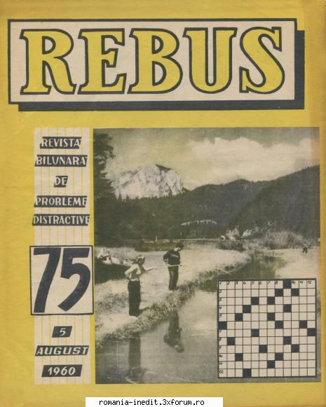 [b] revista rebus rebus 75-1960 (jpg, zip), 300 dpi arhiva include jpg pentru pagina dubla din