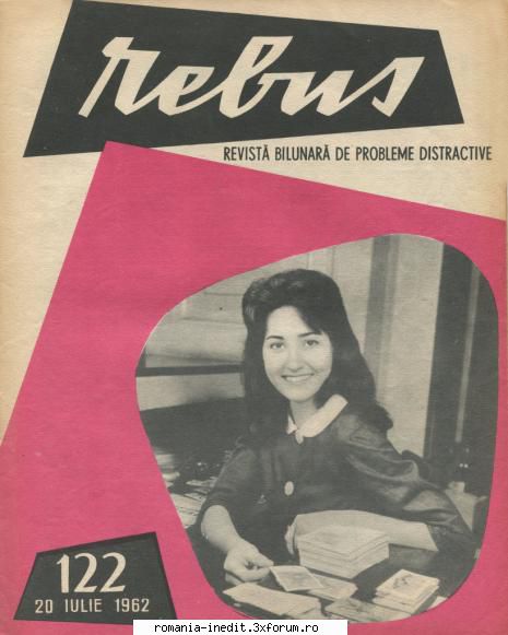 [b] revista rebus rebus 122-1962 (jpg, zip), 300 dpi arhiva include jpg pentru pagina dubla din