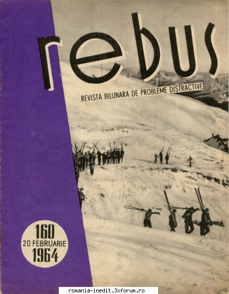 [b] revista rebus rebus 160-1964 (jpg, zip), 300 dpi arhiva include jpg pentru pagina dubla din