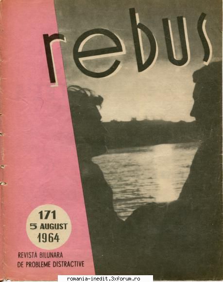 [b] revista rebus rebus 171-1964 (jpg, zip), 300 dpi arhiva include jpg pentru pagina dubla din