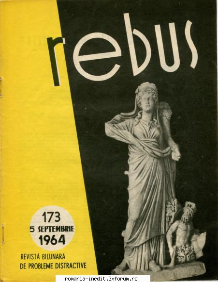 [b] revista rebus rebus 173-1964 (jpg, zip), 300 dpi arhiva include jpg pentru pagina dubla din