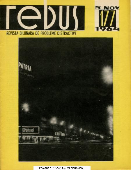 [b] revista rebus rebus 177-1964 (jpg, zip), 300 dpi arhiva include jpg pentru pagina dubla din