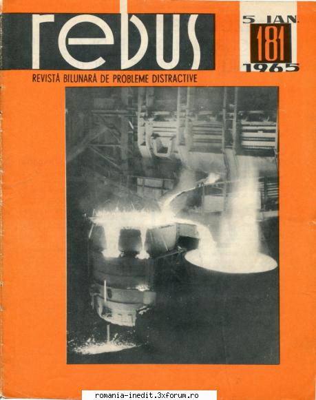 [b] revista rebus rebus 181-1965 (jpg, zip), 300 dpi arhiva include jpg pentru pagina dubla din