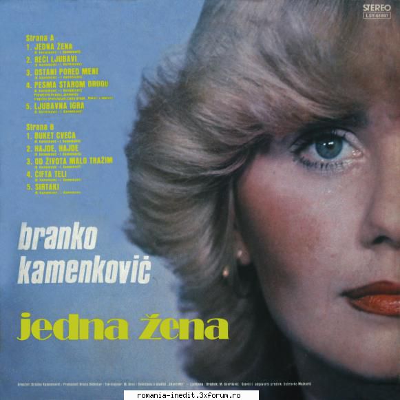 discuri vinil muzica raritati branko kamenkovic jedna zena, jugoton lsy-61897, 14.03.1984