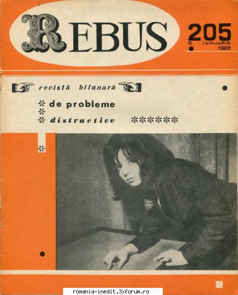 [b] revista rebus rebus 205-1966 (jpg, zip), 300 dpi arhiva include jpg pentru pagina dubla din