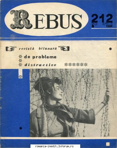 [b] revista rebus rebus 212-1966 (jpg, zip), 300 dpi arhiva include jpg pentru pagina dubla din