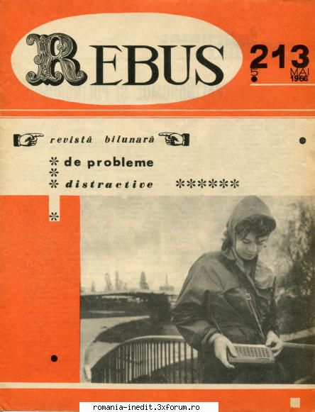 [b] revista rebus rebus 213-1966 (jpg, zip), 300 dpi arhiva include jpg pentru pagina dubla din