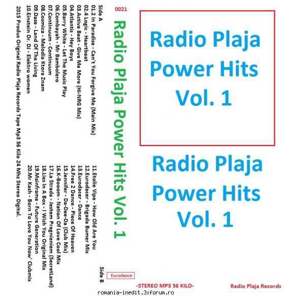 radio plaja power hits vol. radio plaja records radio plaja power hits vol. 1  plaja records