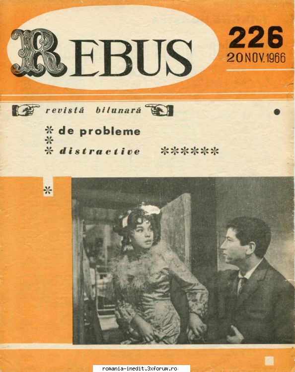 [b] revista rebus rebus 226-1966 (jpg, zip), 300 dpi arhiva include jpg pentru pagina dubla din