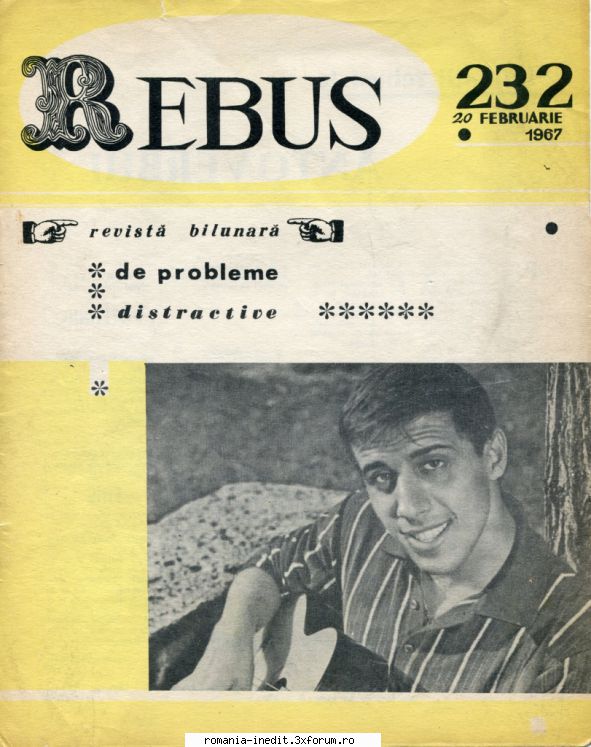 [b] revista rebus rebus 232-1967 (jpg, zip), 300 dpi arhiva include jpg pentru pagina dubla din