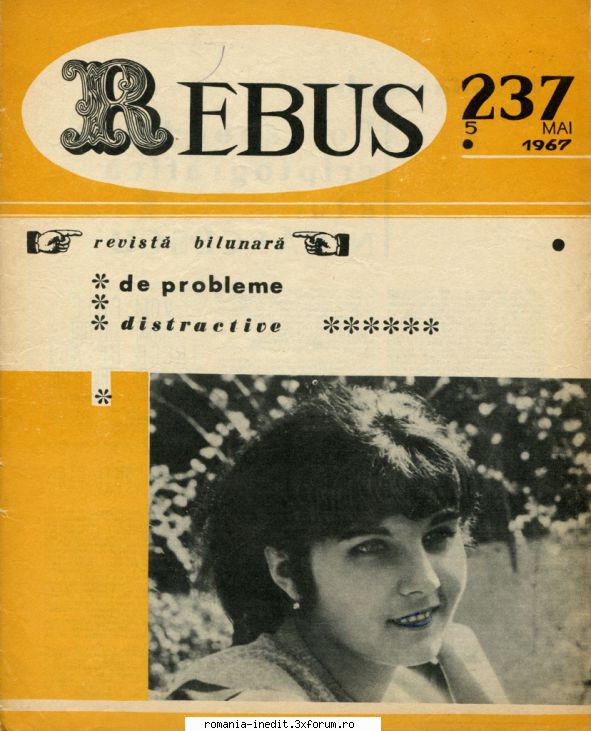 [b] revista rebus rebus 237-1967 (jpg, zip), 300 dpi arhiva include jpg pentru pagina dubla din