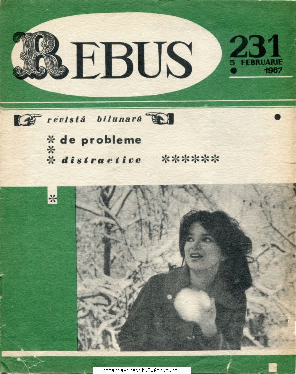 [b] revista rebus rebus 231-1967 (jpg, zip), 300 dpi arhiva include jpg pentru pagina dubla din