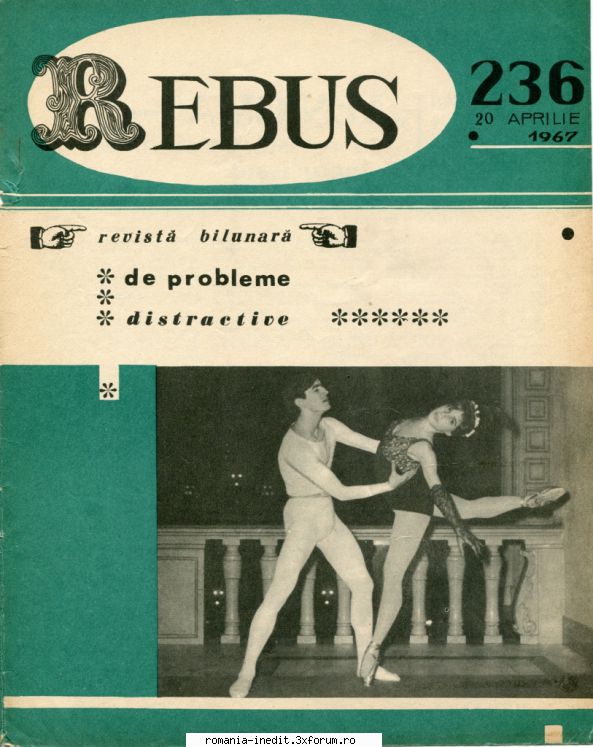 [b] revista rebus rebus 236-1967 (jpg, zip), 300 dpi arhiva include jpg pentru pagina dubla din