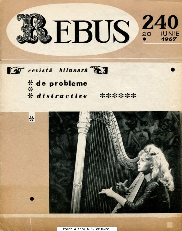 [b] revista rebus rebus 240-1967 (jpg, zip), 300 dpi arhiva include jpg pentru pagina dubla din