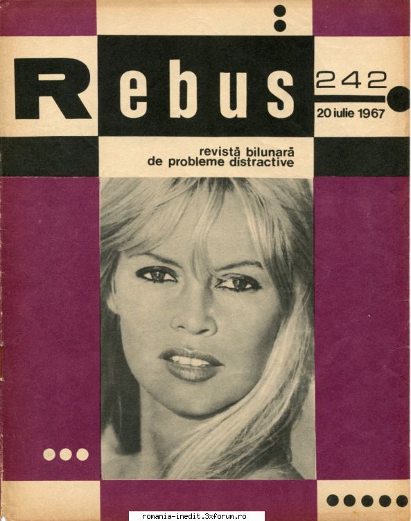 [b] revista rebus rebus 242-1967 (jpg, zip), 300 dpi arhiva include jpg pentru pagina dubla din