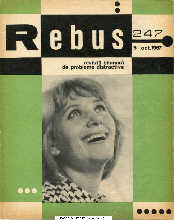 [b] revista rebus rebus 247-1967 (jpg, zip), 300 dpi arhiva include jpg pentru pagina dubla din
