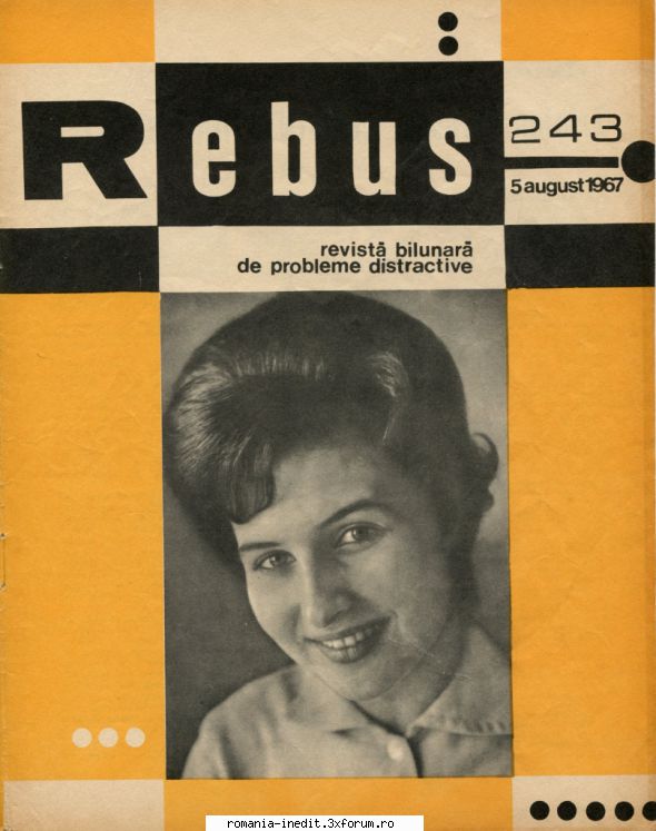 [b] revista rebus rebus 243-1967 (jpg, zip), 300 dpi arhiva include jpg pentru pagina dubla din
