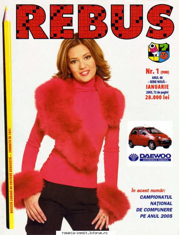 [b] revista rebus revista rebus nr. 1(990) din ian 2005 (format mare, ...si rar    