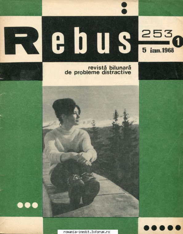 [b] revista rebus rebus 253-1968 (jpg, zip), 300 dpi arhiva include jpg pentru pagina dubla din