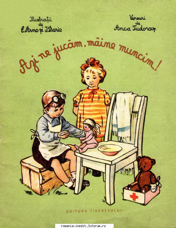 reviste pentru copii și tineret anca azi mine muncim (versuri pentru editura 1954, format