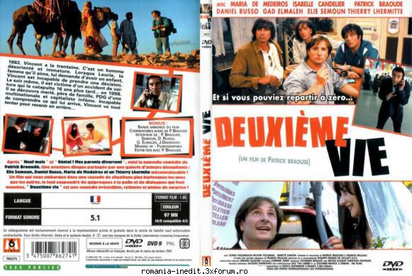 deuxime vie (2000) deuxime vie (2000)a doua ani, vincent este inca imatur incapabil faca pana cele