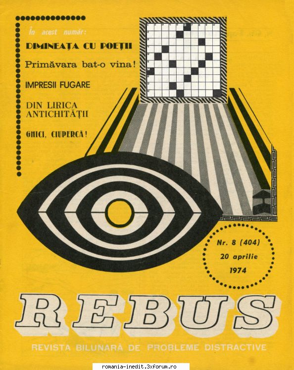 [b] revista rebus rebus 404-1974 (jpg, zip), 300 dpiarhiva include jpg pentru pagina dubla din