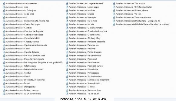 aurelian andreescu diverse lista melodii este