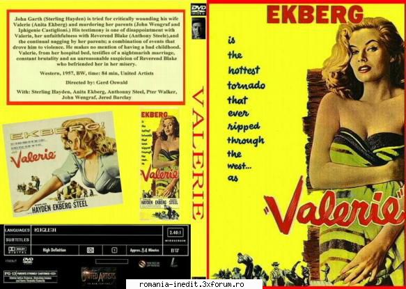 valerie (1957) valerie (1957)dupa razboiul civil garth ,un fost maior unionist este acuzat si-a