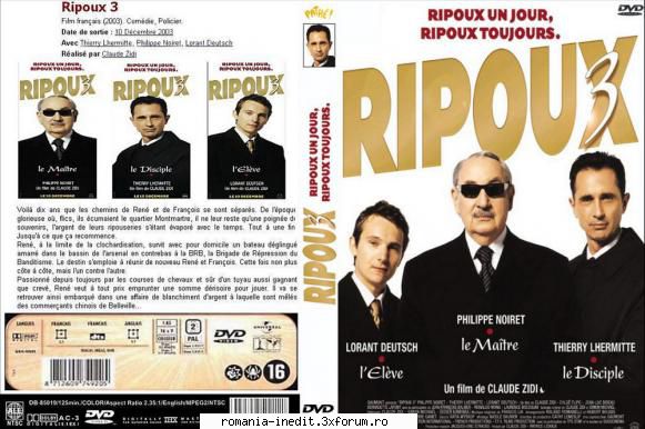 ripoux (2003) ripoux lesbuche este acum comisar brigada lupta impotriva cand cerceta caz spalare