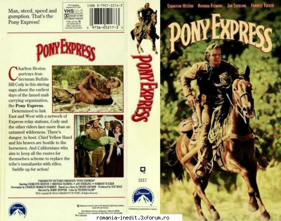 pony express (1953) pony express bill și wild bill hickok și unesc pentru stabili traseu