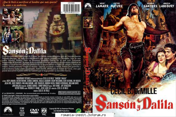 samson and delilah (1949) samson and delilah perioada care israelitii aflau sclavia cel mai puternic