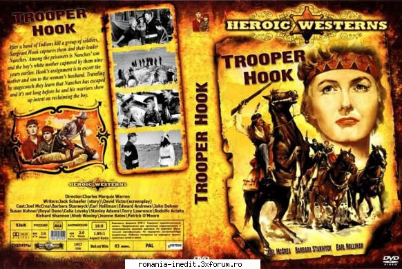 trooper hook (1957) trooper hook bandă indieni ucid grup hook reuseste sa-i banda nelegiuiti
