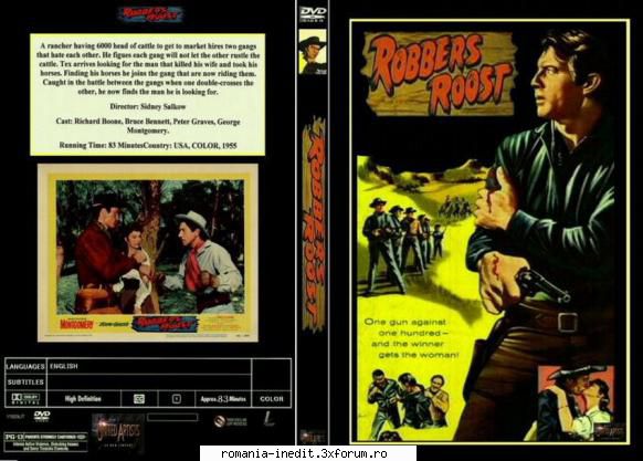 robbers' roost (1955) robbers' roost jim tex wall (george și care șef este herrick