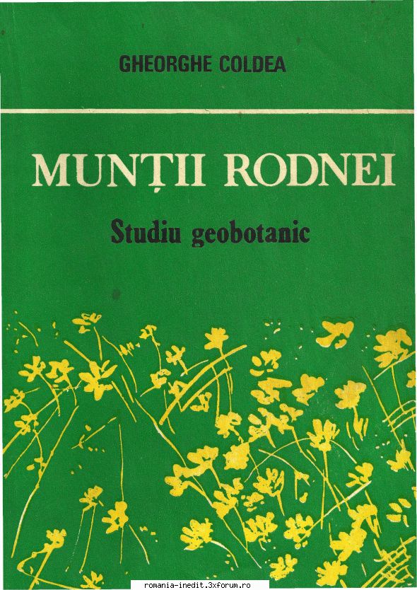 carti despre munte gheorghe coldea muntii rodnei studiu geobotanic 1990   pag. muntii