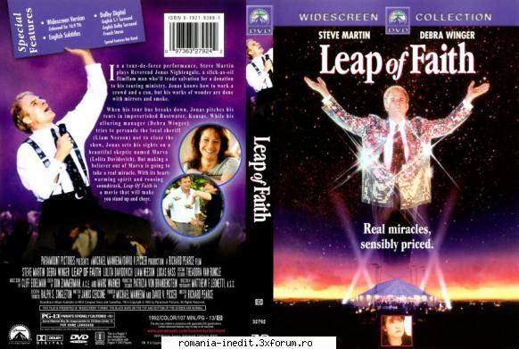 leap faith (1992) leap faith este care făcut din face turnee prin faţa tuturor că