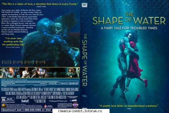 the shape water (2017) the shape water apei, regizorul guillermo del toro, este poveste timpul rece