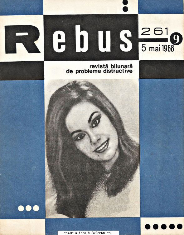 [b] revista rebus rebus 261-1968 (jpg, zip), 300 dpi, scan include jpg pentru pagina dubla din