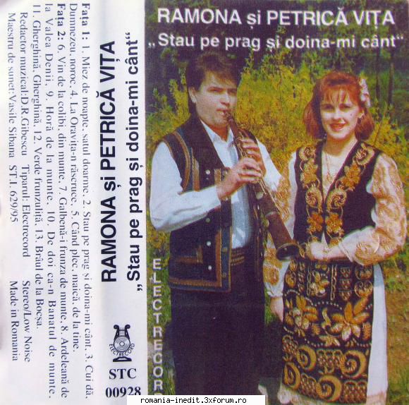 ramona si petrica vita - stau pe prag si doina-mi cant   stc 00928  de noapte, satul pe prag si
