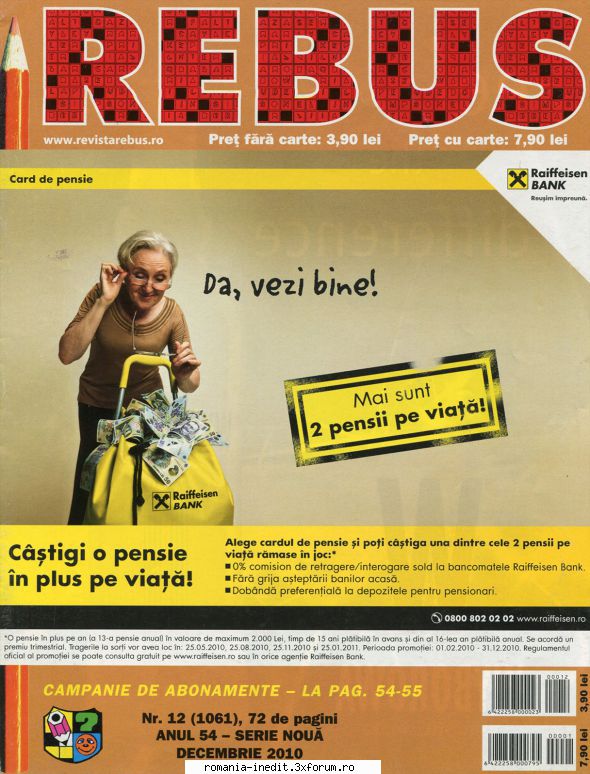 [b] revista rebus rebus 1061-2010 (jpg, zip), 300 pentru scanare, procurata