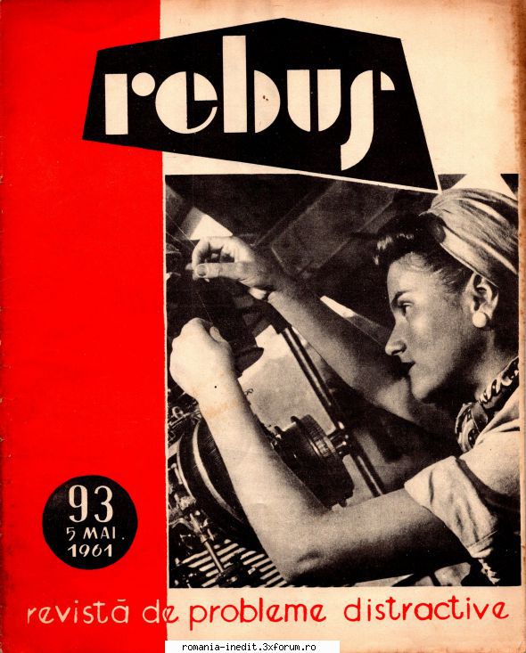 [b] revista rebus rebus 93-1961 (jpg, zip), 300 dpi, scan include jpg pentru pagina dubla din
