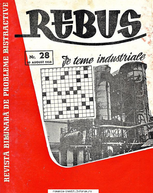 [b] revista rebus rebus 28-1958 (jpg, zip), 300 dpi, scan include jpg pentru pagina dubla din