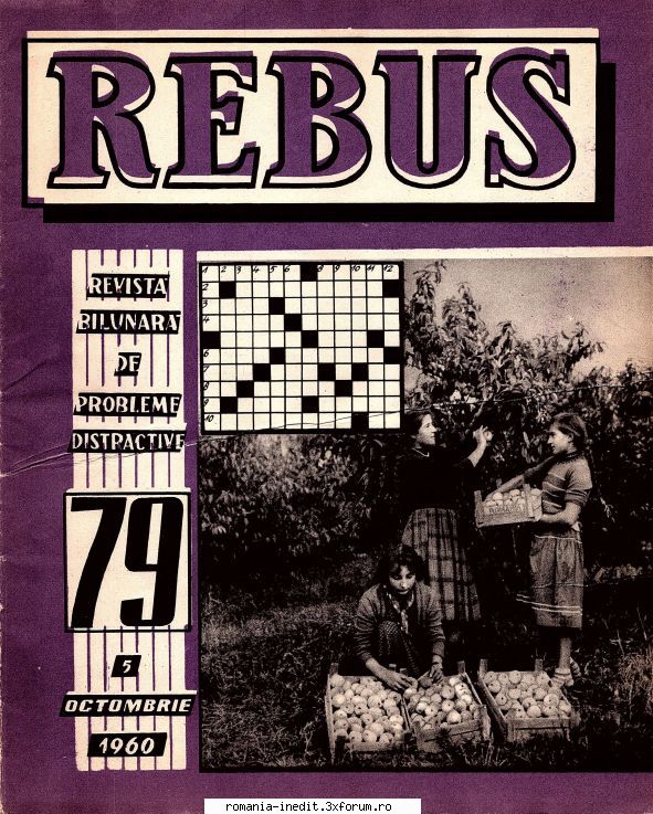 [b] revista rebus rebus 79-1960 (jpg, zip), 300 dpi, scan include jpg pentru pagina dubla din