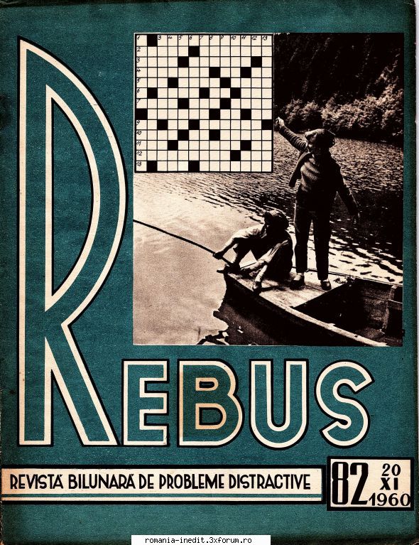[b] revista rebus rebus 82-1960 (jpg, zip), 300 dpi, scan include jpg pentru pagina dubla din