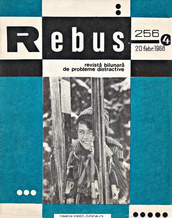 [b] revista rebus rebus 256-1968 (jpg, zip), 300 dpi, scan include jpg pentru pagina dubla din