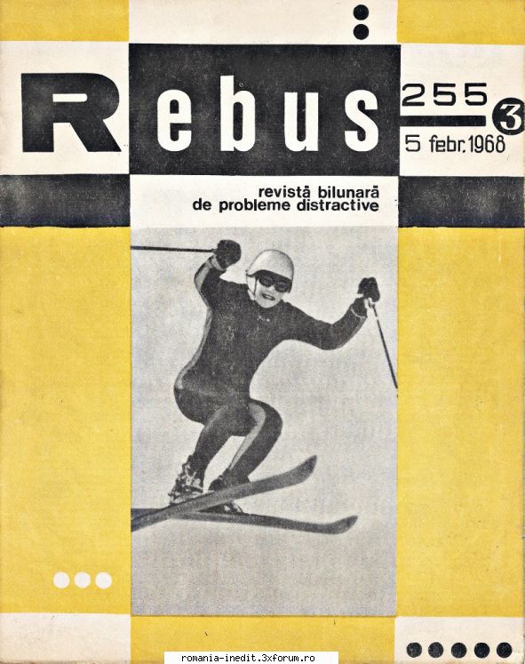 [b] revista rebus rebus 255-1968 (jpg, zip), 300 dpi, scan include jpg pentru pagina dubla din