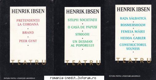 [b] teatru henrik ibsen teatru eluan aparitie: 1966nr pag: 665 (vol 1), 347 (vol 2), 456 (vol 3)pdf