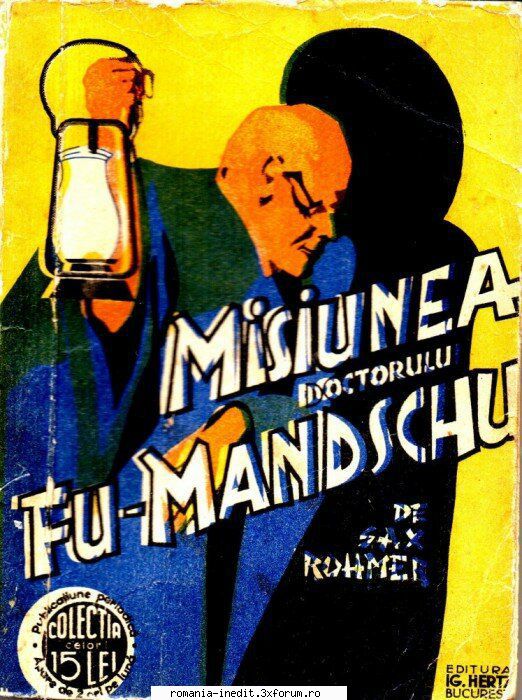 sax rohmer misiunea manchu