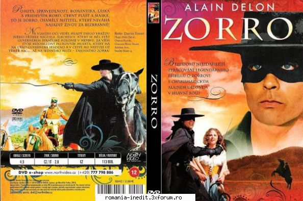 zorro (1975) (alain delon) zorro romana engleza833 mbh264