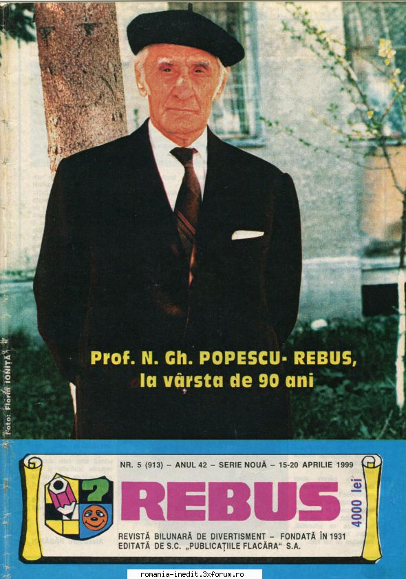 [b] revista rebus rebus 913-1999 (jpg, zip), 300 pentru ajutor domnului vasile artene
